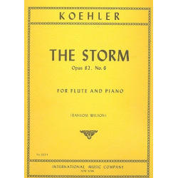 The Storm op.82,6 : for flute and piano -Ernesto Köhler
