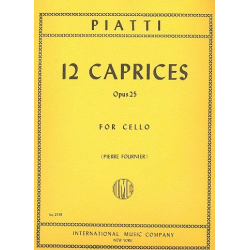 12 Caprices op.25 : for cello - Alfredo Carlo Piatti