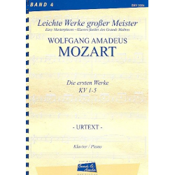 Die ersten Werke KV1-5 : - Wolfgang Amadeus Mozart