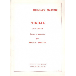 Vigilia : pour orgue - Bohuslav Martinu
