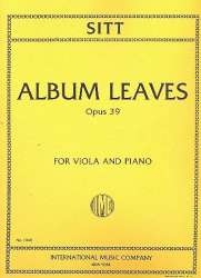 Album Leaves op.39 : for viola and - Hans Sitt