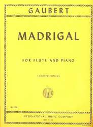 Madrigal : for flute and piano - Philippe Gaubert