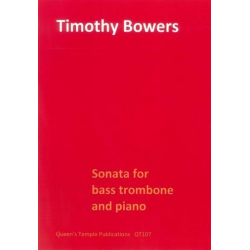 Sonata : for bass trombone and piano - Timothy Bowers