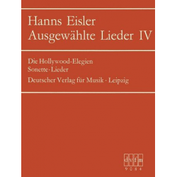 Ausgewählte Lieder Band 4 : - Hanns Eisler