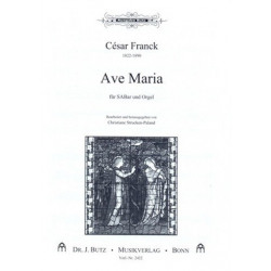 Ave Maria : für gem Chor (SABar) und Orgel - César Franck