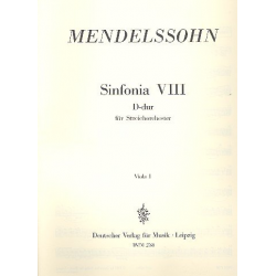 Sinfonia D-Dur Nr.8 : -Felix Mendelssohn-Bartholdy