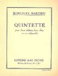 Quintette : pour 2 violons, 2 altos et violoncelle - Bohuslav Martinu