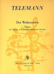 Der Weiberorden : Kantate für Sopran, -Georg Philipp Telemann