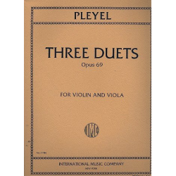 3 Duets op.69 : for violin and viola - Ignaz Joseph Pleyel