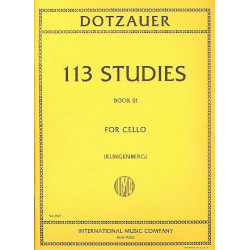 113 Studies vol.3 (nos.63-85) : - Justus Johann Friedrich Dotzauer