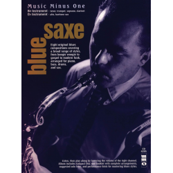 BLUE SAXE : 8 ORIGINAL BLUES COMPOSITIONS (NOTEN UND CD) - Music Minus One