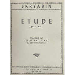 Etude op.8 no.11 : for cello and - Alexander Skrjabin / Scriabin