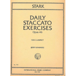 Daily Staccato Exercises op.46 : for clarinet - Robert Stark