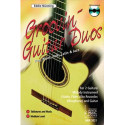 Groovin' Guitar Duos (+CD) mit Tabulatur  : - Eddie Nünning