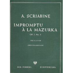 Impromptu op.7,2 : für Klavier - Alexander Skrjabin / Scriabin