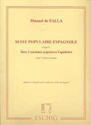 Suite populaire espagnole d'apres - Manuel de Falla