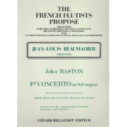 Concerto sol majeur no.1 pour - John Baston