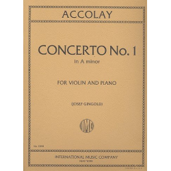 Concerto a Minor no.1 for violin and piano - Jean Baptiste Accolay