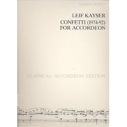 Konfetti : for accordeon (1974-92) - Leif Kayser