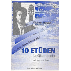 10 Etüden : für Gitarre solo - Michael Tröster