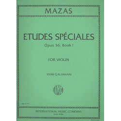 Etudes speciales op.36, Vol 1 (Violin) - Jacques Mazas / Arr. Ivan Galamian