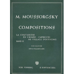 6 morceaux pour piano Band 2 - Modest Petrovich Mussorgsky