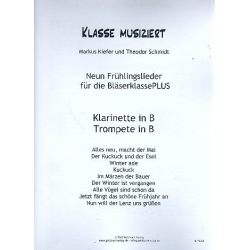 Klasse musiziert - Frühlingslieder : für Bläserklasse/Blasorchester Klarinette/Trompete