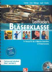 Leitfaden Bläserklasse Band 1 und 2 (+DVD-ROM) -Bernhard Sommer