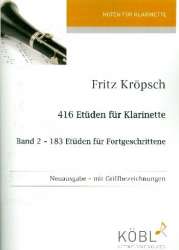 183 Etüden für Fortgeschrittene : für Klarinette - Fritz Kröpsch