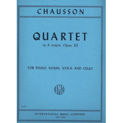 Quartet A major op.30 : for piano - Ernest Chausson