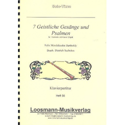 7 Geistliche Gesänge und Psalmen : -Felix Mendelssohn-Bartholdy