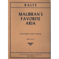 Malibran's Favorite Aria : for oboe - Michael William Balfe