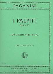 I palpiti op.13 : for violin and piano - Niccolo Paganini