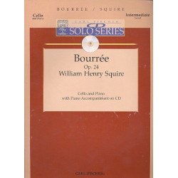 Bourrée op.24 (+CD) : for cello and piano - William Henry Squire