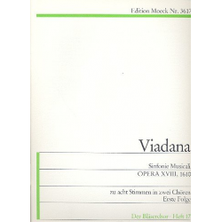 Sinfonie musicali zu 8 Stimmen - Lodovico Grossi da Viadana