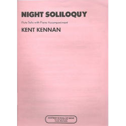 Night Soliloquy : for flute and piano - Kent Kennan