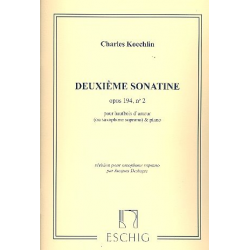 Sonatine op.194,2 : pour hautbois d'amour - Charles Louis Eugene Koechlin