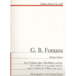 Sonata ottava : für 2 Violinen und Bc - Giovanni Battista Fontana