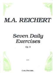 7 daily Exercises op.5 : for flute - Mathieu André Reichert