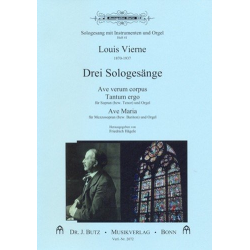 3 Sologesänge : für Gesang und Orgel -Louis Victor Jules Vierne