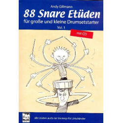 88 Snare Etüden Band 1 (+CD) : - Andy Gillmann