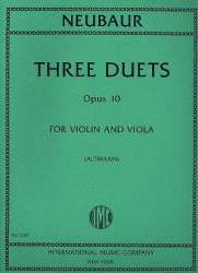 3 Duets op.10 : for violin and viola - Franz Neubauer