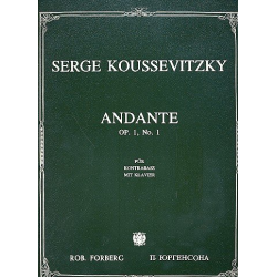 Andante op.1,1 : für Kontrabass und Klavier - Serge Koussevitzky