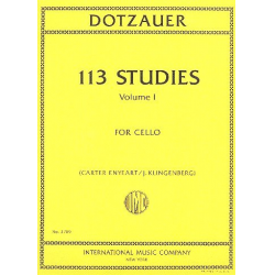 113 Studies vol.1 (nos.1 -34) : - Justus Johann Friedrich Dotzauer