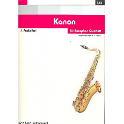 Kanon : für 4 Saxophone (SATB) -Johann Pachelbel