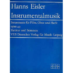 Sonatensatz op.49 : für Flöte, - Hanns Eisler