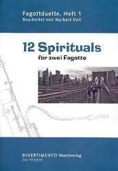 12 Spirituals :  für zwei Fagotte