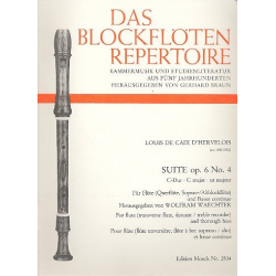 Suite C-Dur : für Flöte - Louis de Caix de Hervelois