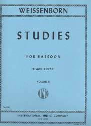 Studies vol.2 : for bassoon - Julius Weissenborn