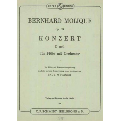Konzert für Flöte op.69 für Flöte und Orchester : - Bernhard Molique